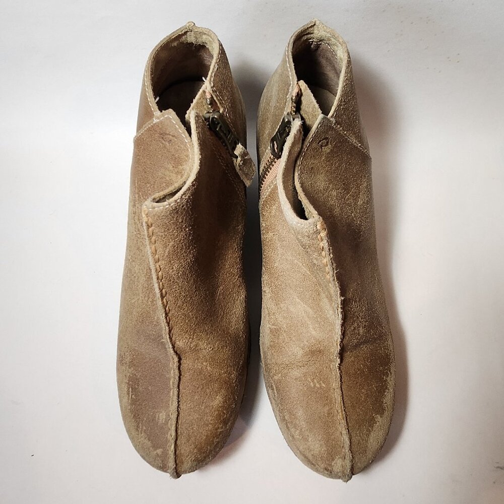 Olukai Humu Distressed Wedge Booties - Picture 2 of 8